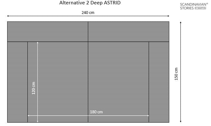 ASTRID L-shaped sofa Chenille Beige removable & washable covers - Scandinavian Stories by Marton
