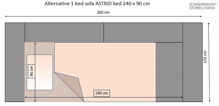 ASTRID L-shaped Sofa, exclusive Corduroy, Mole, removable & washable covers - Scandinavian Stories by Marton
