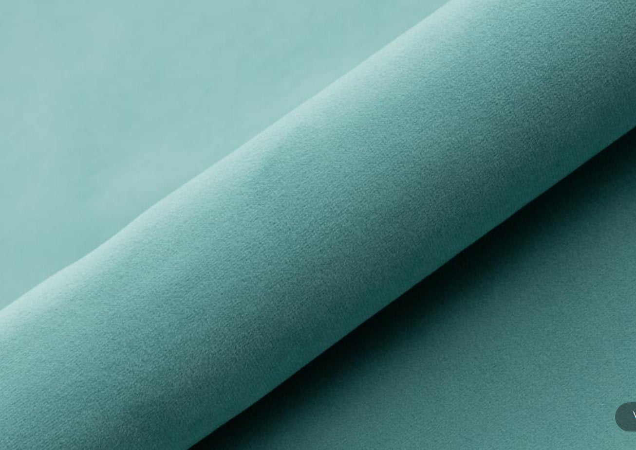 SELMA 4-seater sofa/sofa bed Exclusive Velvet, Light Petrolium removable & washable covers - Scandinavian Stories by Marton