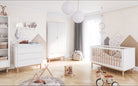 Maja Bed/Cot 3, growing functions 140x 70 cm Champagne color - Scandinavian Stories by Marton