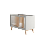 Saga Cot, 2 growing functions 120x 60 cm Grey color - Scandinavian Stories by Marton