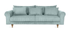 SELMA 4-seater sofa/sofa bed Corduroy, Dusty Blue, removable & washable covers - Scandinavian Stories by Marton