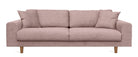 TOVE 4-seater sofa/sofa bed Exclusive Corduroy, Dusty Pink removable & washable covers - Scandinavian Stories by Marton