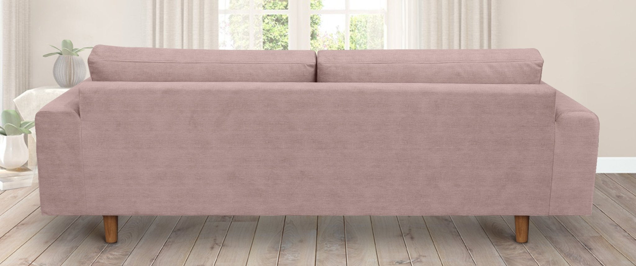 TOVE 4-seater sofa/sofa bed Exclusive Corduroy, Dusty Pink removable & washable covers - Scandinavian Stories by Marton
