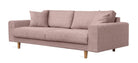 TOVE 4-seater sofa/sofa bed Exclusive Corduroy, Dusty Pink removable & washable covers - Scandinavian Stories by Marton