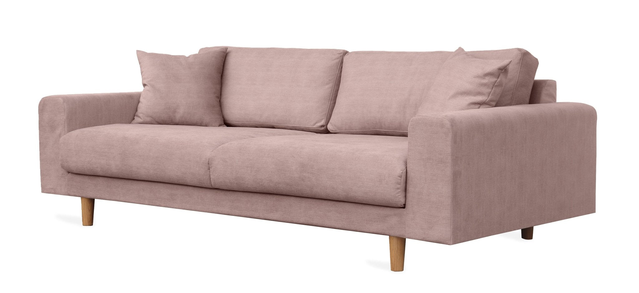 TOVE 4-seater sofa/sofa bed Exclusive Corduroy, Dusty Pink removable & washable covers - Scandinavian Stories by Marton